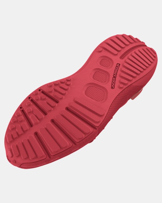 Men's UA HOVR™ Phantom 3 Metallic Running Shoes in Red image number 4